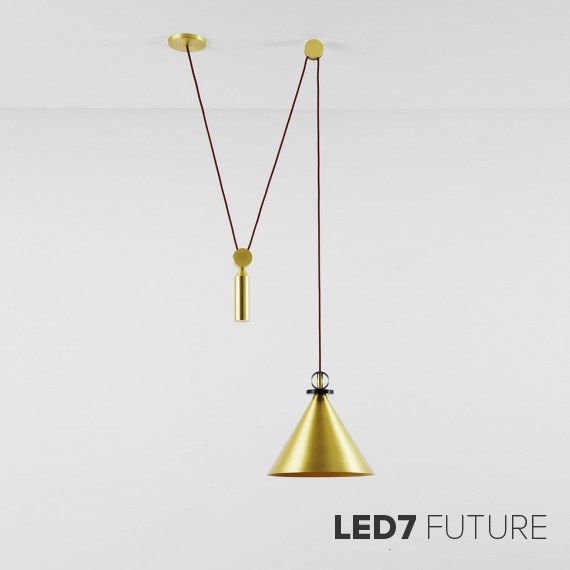 Roll & Hill - Shape Up Pendant Cone Gold